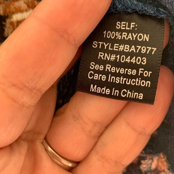 Blu Pepper Floral Wrap Boho Blouse size XS - Picture 13 of 16